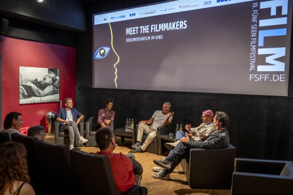 Michael Schwarz (Regie: DER TOD IST EIN ARSCHLOCH), Arjun Talwar (Regie: BRIEFE AUS DER WILCZA), Matthias Helwig, Mathias Reitz Zausinger & Patrik Thomas (Regie: BOALÂNDIA) (© Pavel Broz)