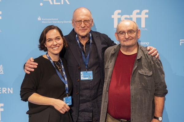 Verena Altenberger, Matti Geschonneck (Regie: STURM KOMMT AUF), Sigi Zimmerschied  (© Jörg Reuther)