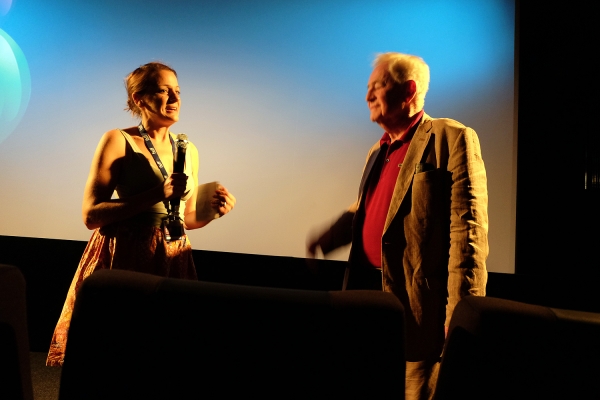 Mona Walch (Moderation), Ehrengast István Szabó (Regie Der Fall Furtwängler) (© Antje Bultmann)