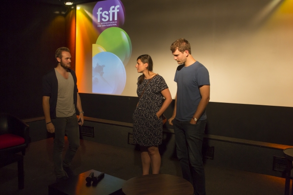 Linus Herbig-Matten, Sandra Wollner (Regie), Timm Kröger (Kamera) (© Jörg Reuther)