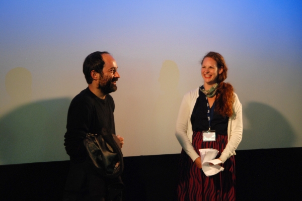 Matjaž Ivanišin (Regie/Drehbuch), Eva Bauriedl (Moderation) (© Lisa Bender)