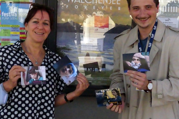 Barbara Winkler (Weitwinkel e.V., Moderation), Alexander Peskador (Regie Salon STYX) (© Antje Bultmann)